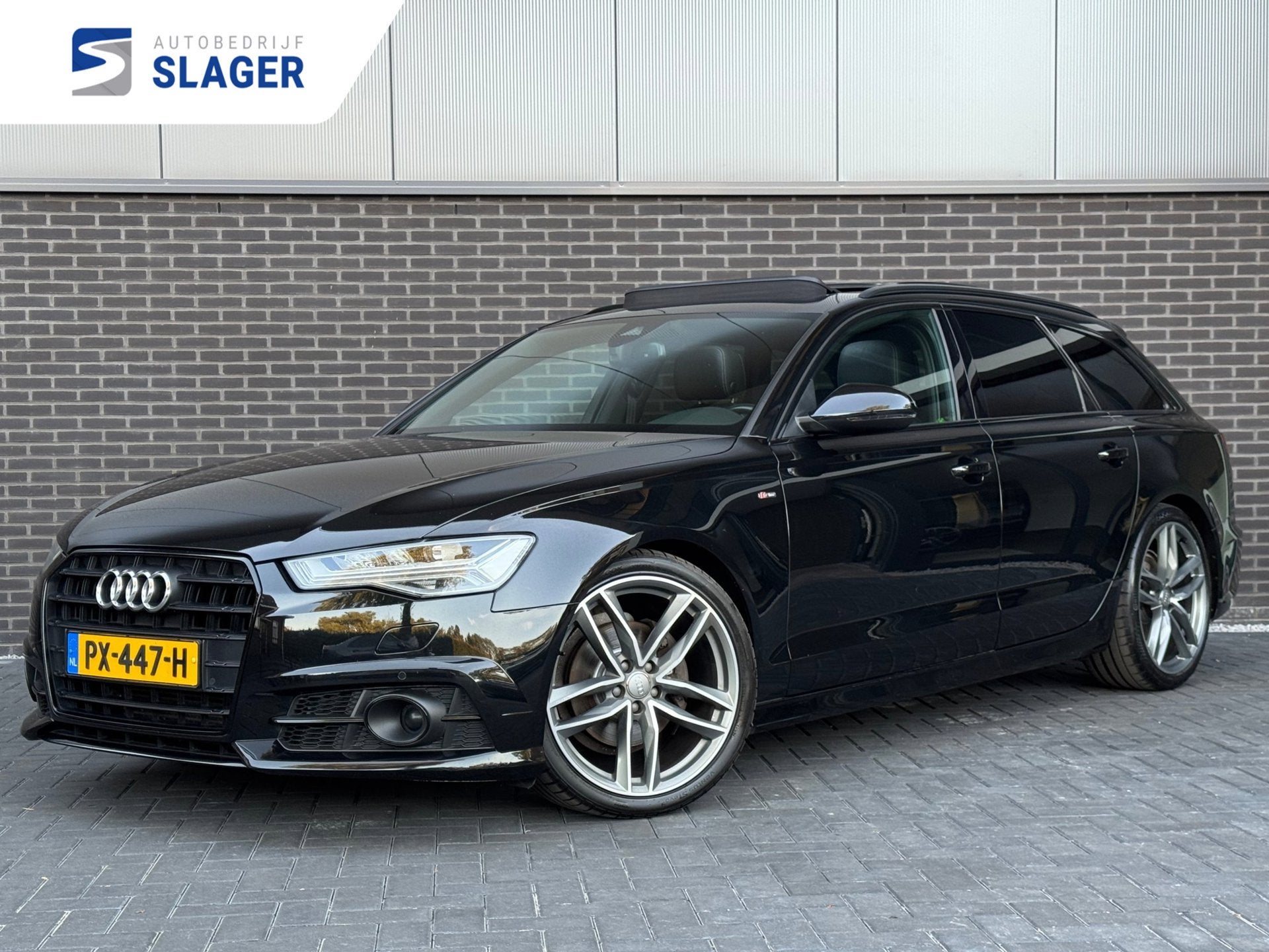 Audi A6 Avant 1.8 TFSI ultra Lease Edition - 2x S-line|Pano|, Auto's, Audi, Zwart, 93 €/maand, 1700 kg, 750 kg