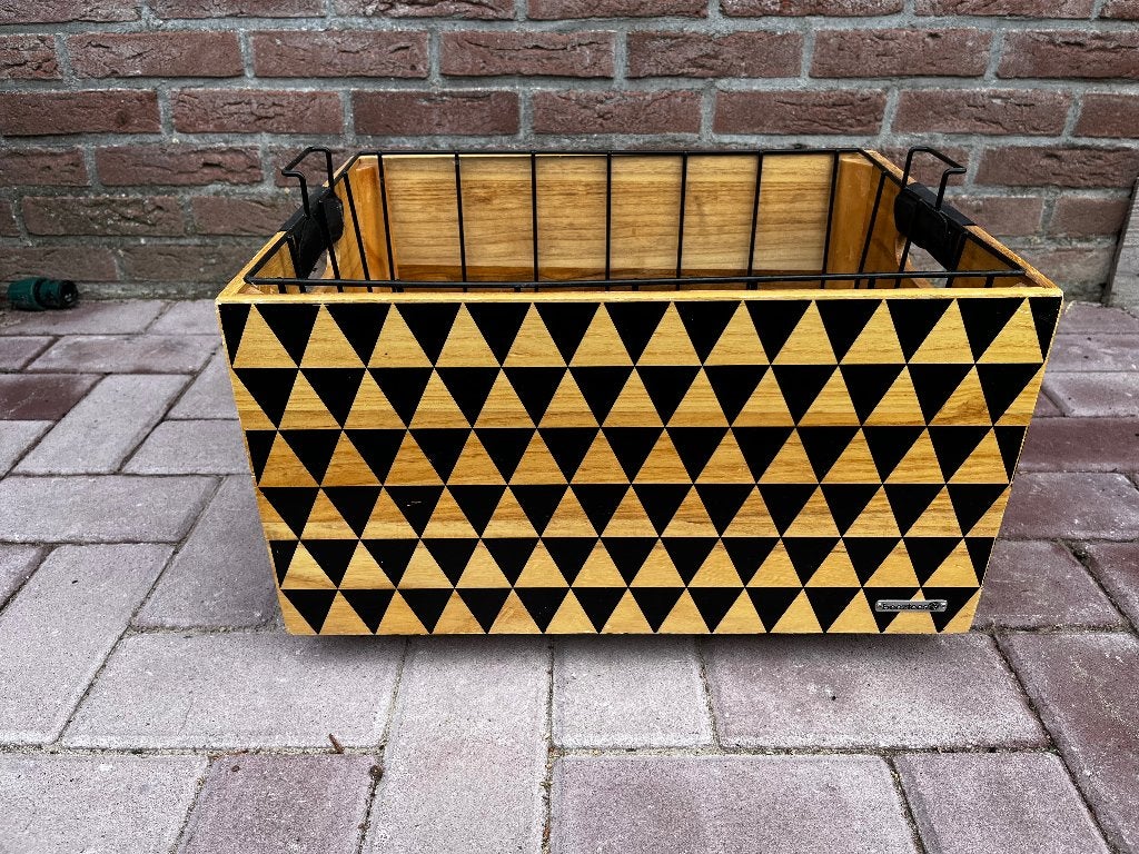 Beeztees K&Bz Fietsmand van hout, 45 x 33 x 45 cm, zwart, Ophalen, Gebruikt, Overige