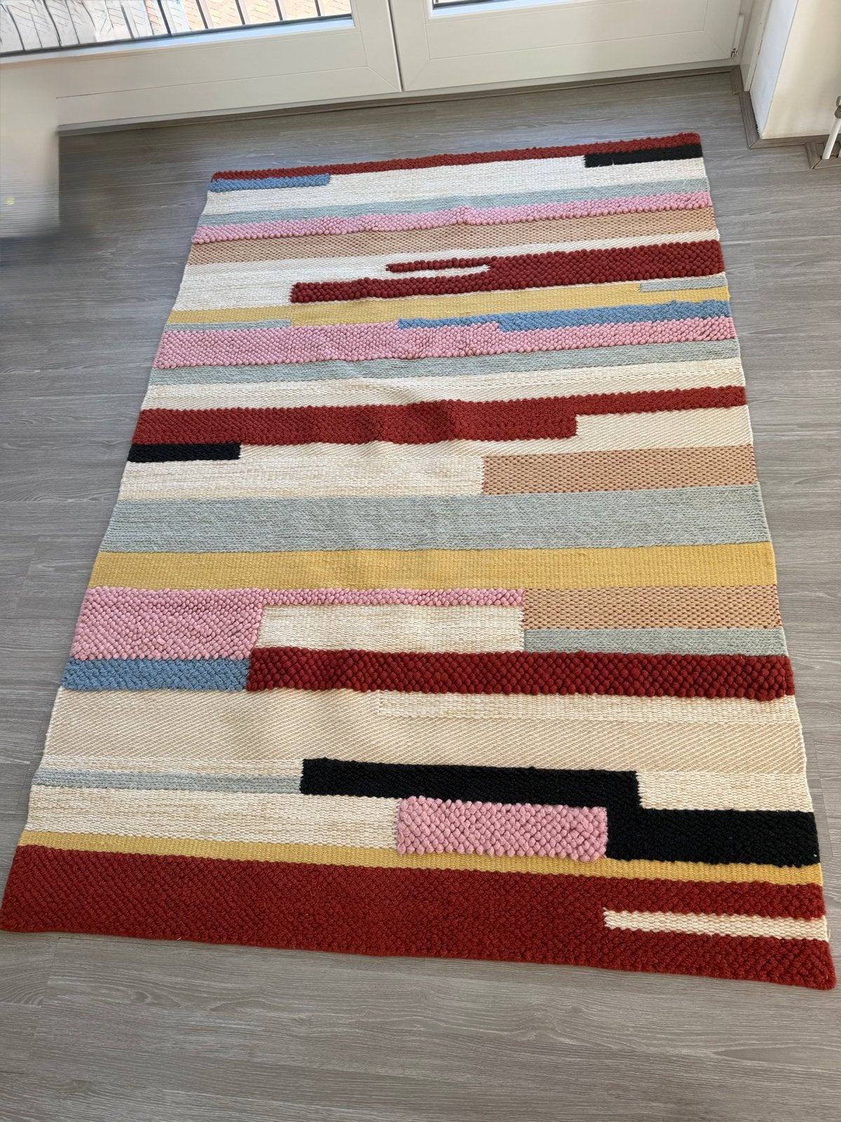 IKEA BRÖNDEN Vloerkleed - Kleurrijk en Modern, Huis en Inrichting, Ophalen, 100 tot 150 cm, Zo goed als nieuw, 150 tot 200 cm
