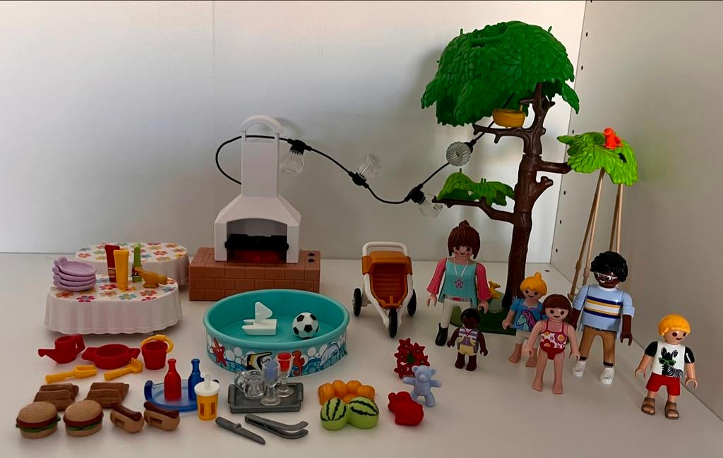9272 Playmobil Familiefeest met BBQ, Ophalen of Verzenden, Zo goed als nieuw, Complete set