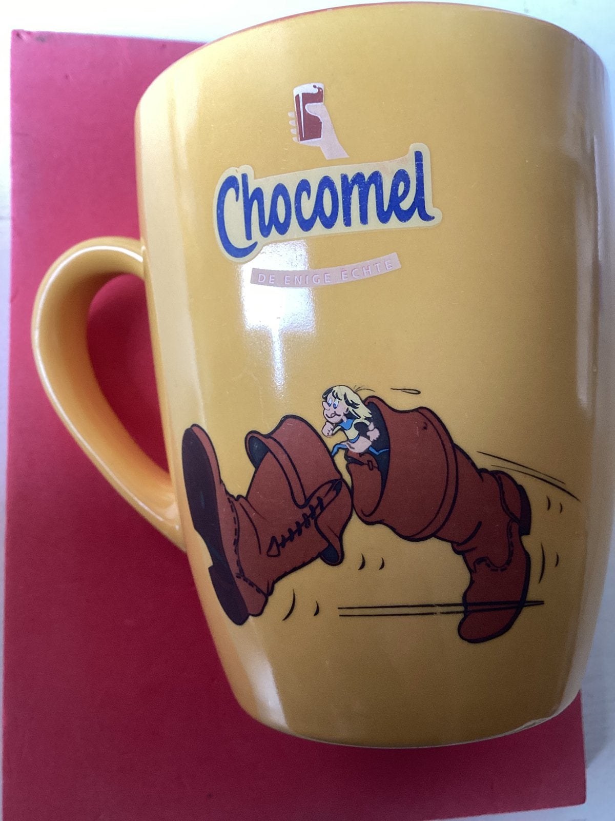 Chocomel beker/mok Sprookjesbos Zevenmijlslaarzen Efteling, Verzamelen, Verzenden, Zo goed als nieuw, Gebruiksvoorwerp