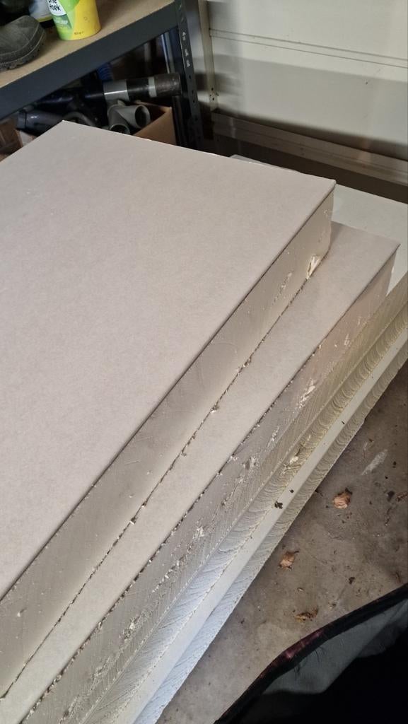 8x PIR isolatieplaten 12cm dik bekleed met gipsplaat  €250, Ophalen, Dakisolatie, 12 cm of meer, Hardschuim (Pir)
