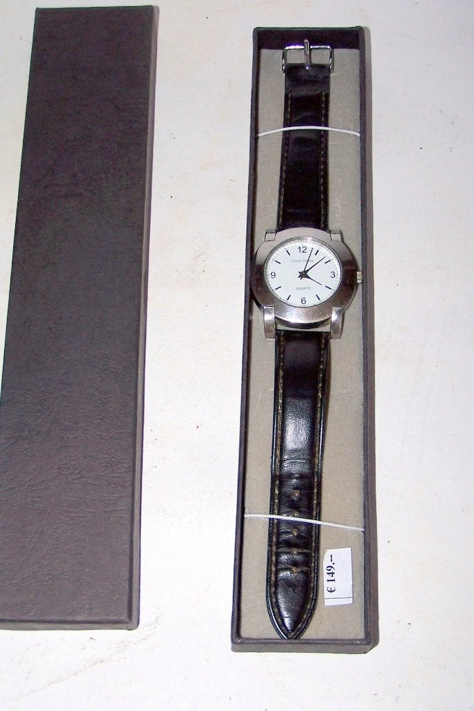 Louis Delon Herenhorloge in doos. Izgs., Ophalen of Verzenden, Zo goed als nieuw
