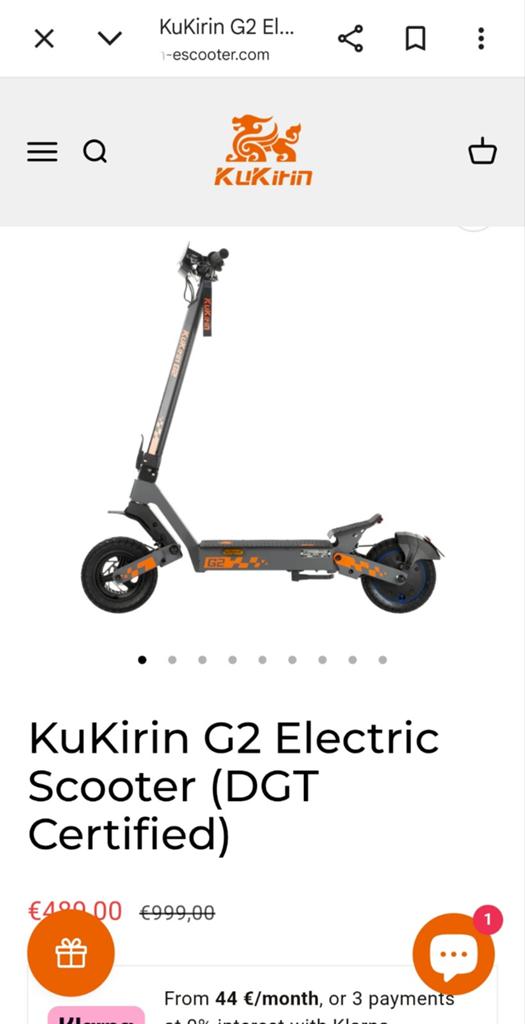 GEZOCHT!! Kukirin g2 of g2pro, Ophalen of Verzenden, Elektrische step (E-scooter)