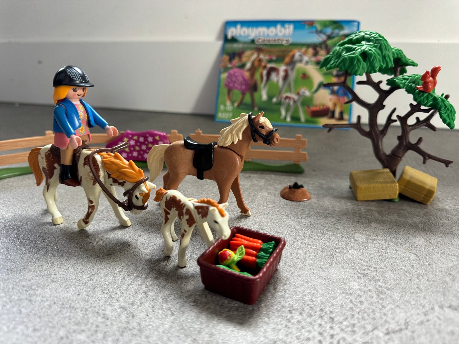 Vrouw met paarden en veulen, Ophalen, Gebruikt, Complete set