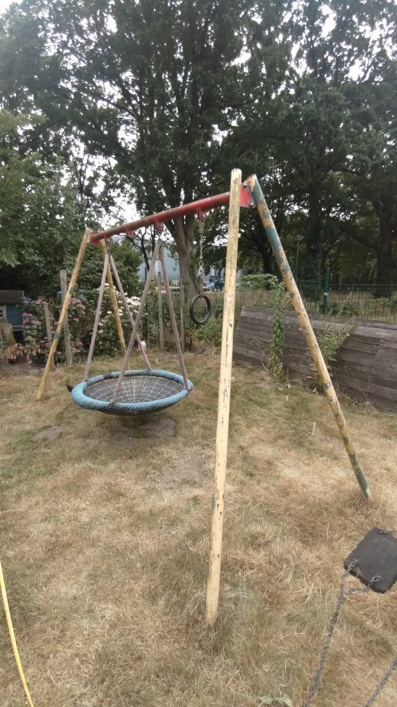 Profesionele stalen Dubbele schommel Nijha, Ophalen, Gebruikt, Schommel