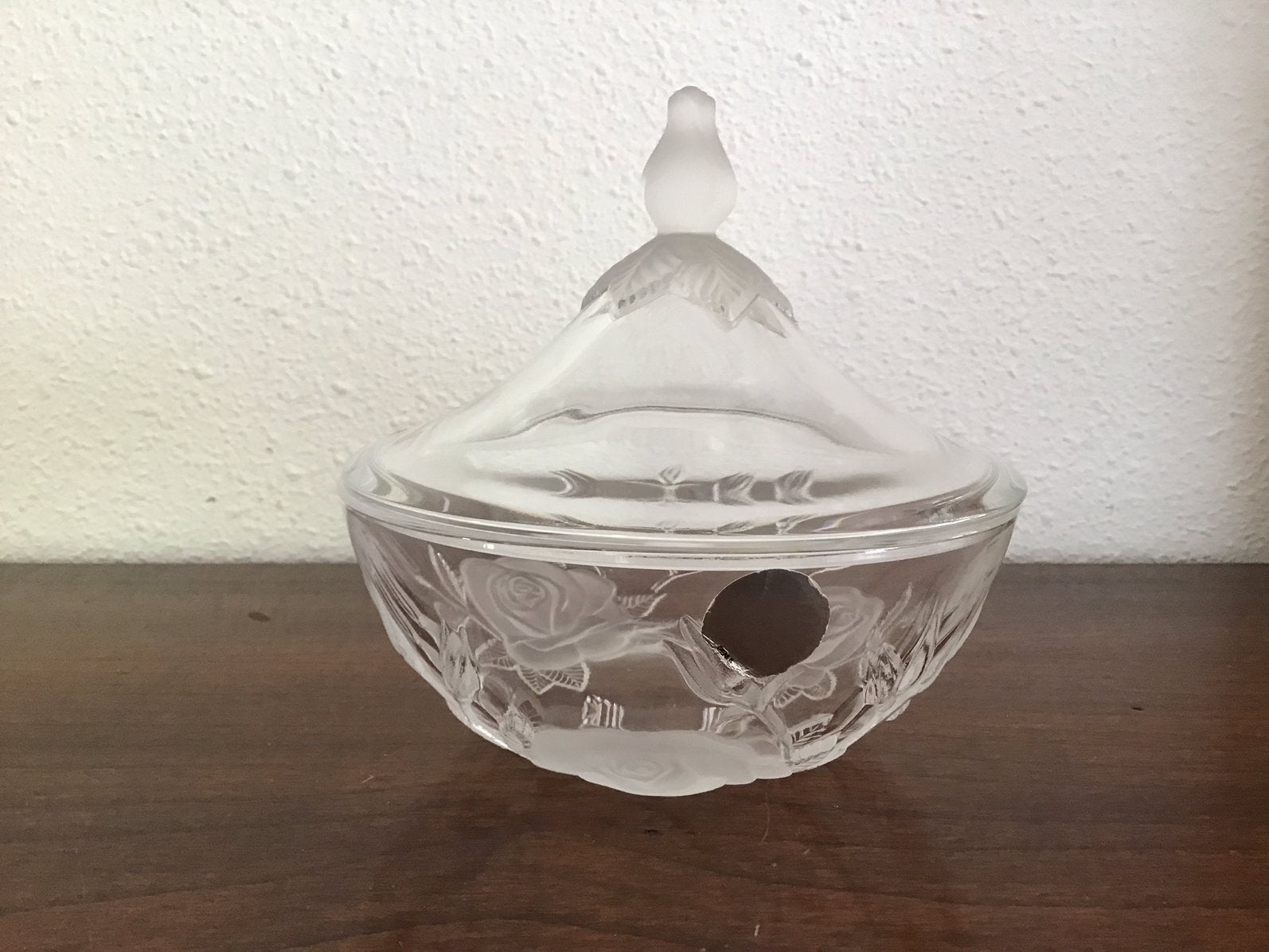Kristallen Bonbonnière, bonbon schaaltje. Crystal d’Arques, Ophalen of Verzenden