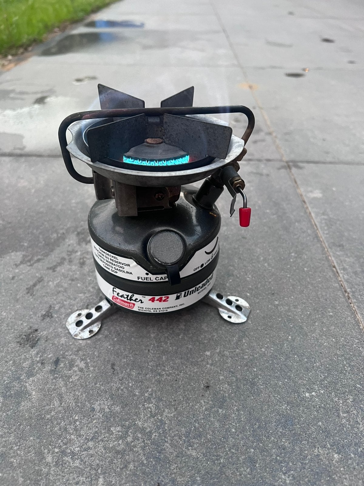 Coleman feather 442 stove, Ophalen of Verzenden, Gebruikt