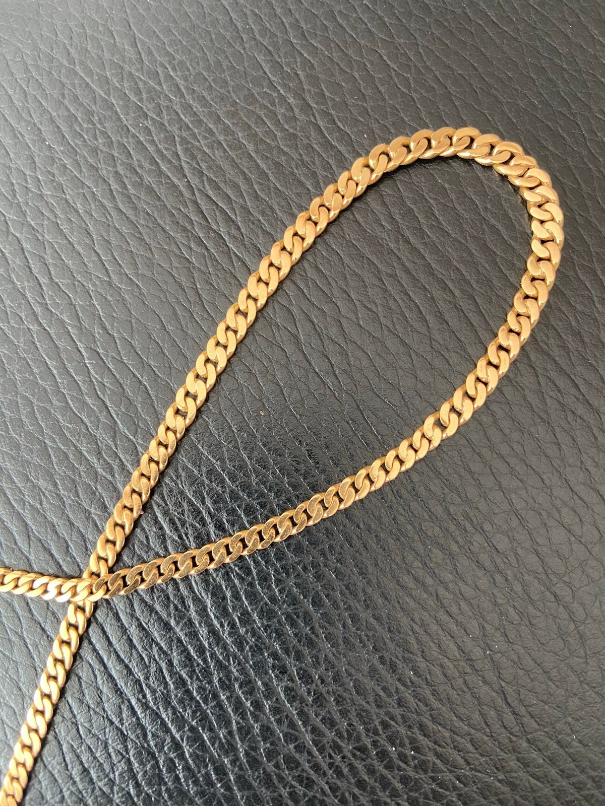 Vintage 18K Gouden Gourmet Ketting - Massief - 44 CM - 19,87, Sieraden, Tassen en Uiterlijk, Kettingen, Ophalen of Verzenden, Gebruikt