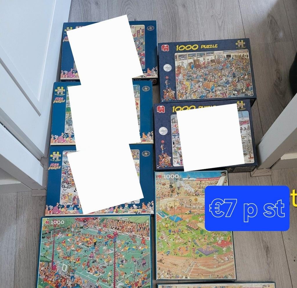 Haasteren Hockey, Op zoek naar de schat en Olympics 1000 st, Ophalen of Verzenden, 500 t/m 1500 stukjes, Gebruikt, Legpuzzel