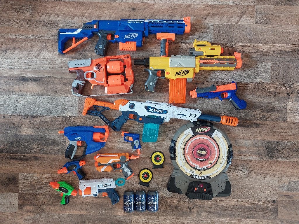 nerf set, Ophalen of Verzenden, Gebruikt