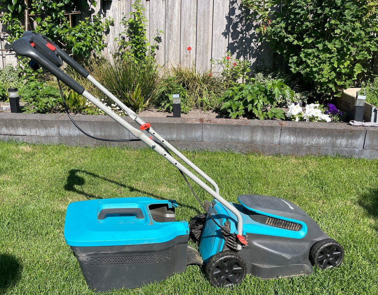 Gratis Gardena grasmaaier defecte motor, Ophalen, Cirkelmaaier, Gebruikt, Elektrische grasmaaier