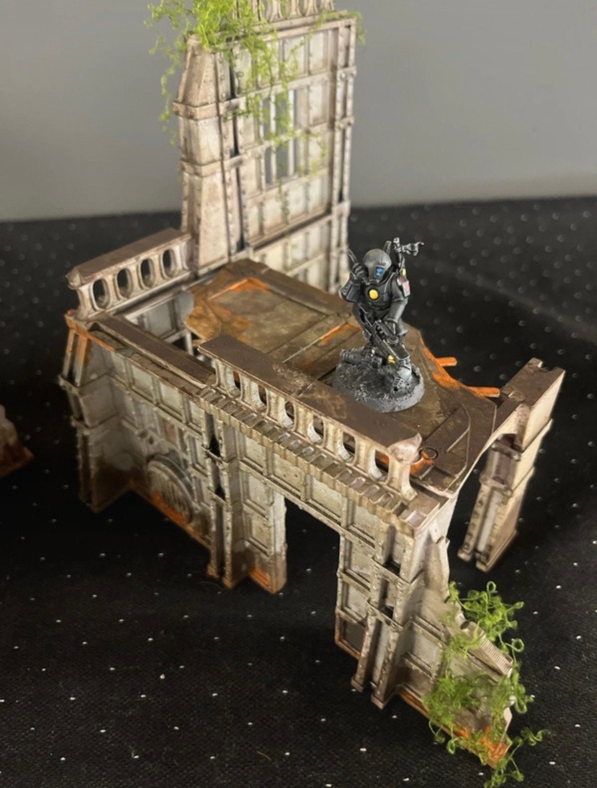 Geverfde Wargame Terrein Stukken (Model niet incl.), Gebruikt, Ophalen of Verzenden, Warhammer 40000, Geverfd