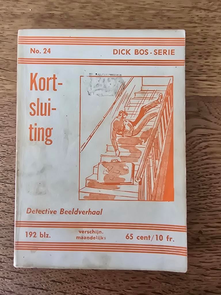 Dick Bos nr. 24 - Kortsluiting (Detective Beeldverhaal), Boeken, Stripboeken, Eén stripboek, Ophalen of Verzenden, Gelezen, Alfred Mazure