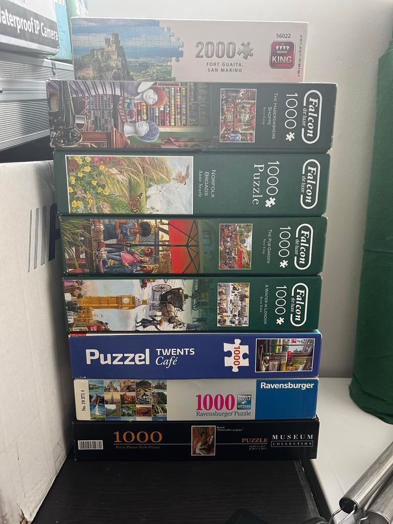 Legpuzzels falcon, king ravensburger, Ophalen, 500 t/m 1500 stukjes, Gebruikt, Legpuzzel