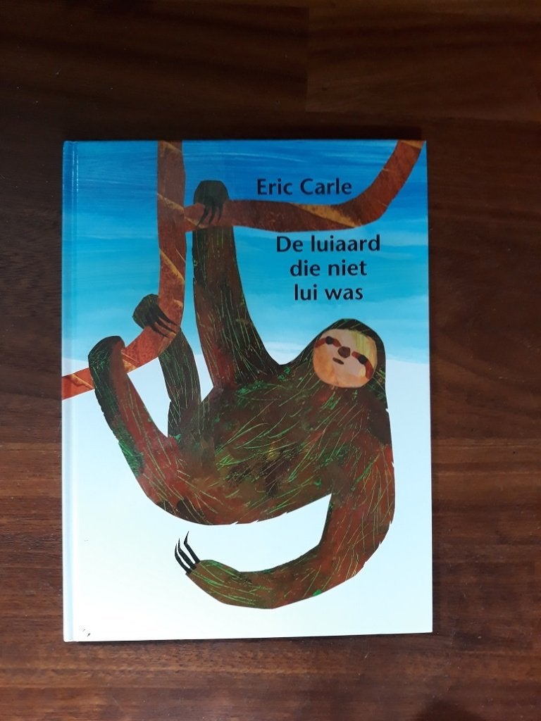 De luiaard die niet lui was   van  Eric Carle  , Boeken, Ophalen of Verzenden, Zo goed als nieuw, Fictie algemeen