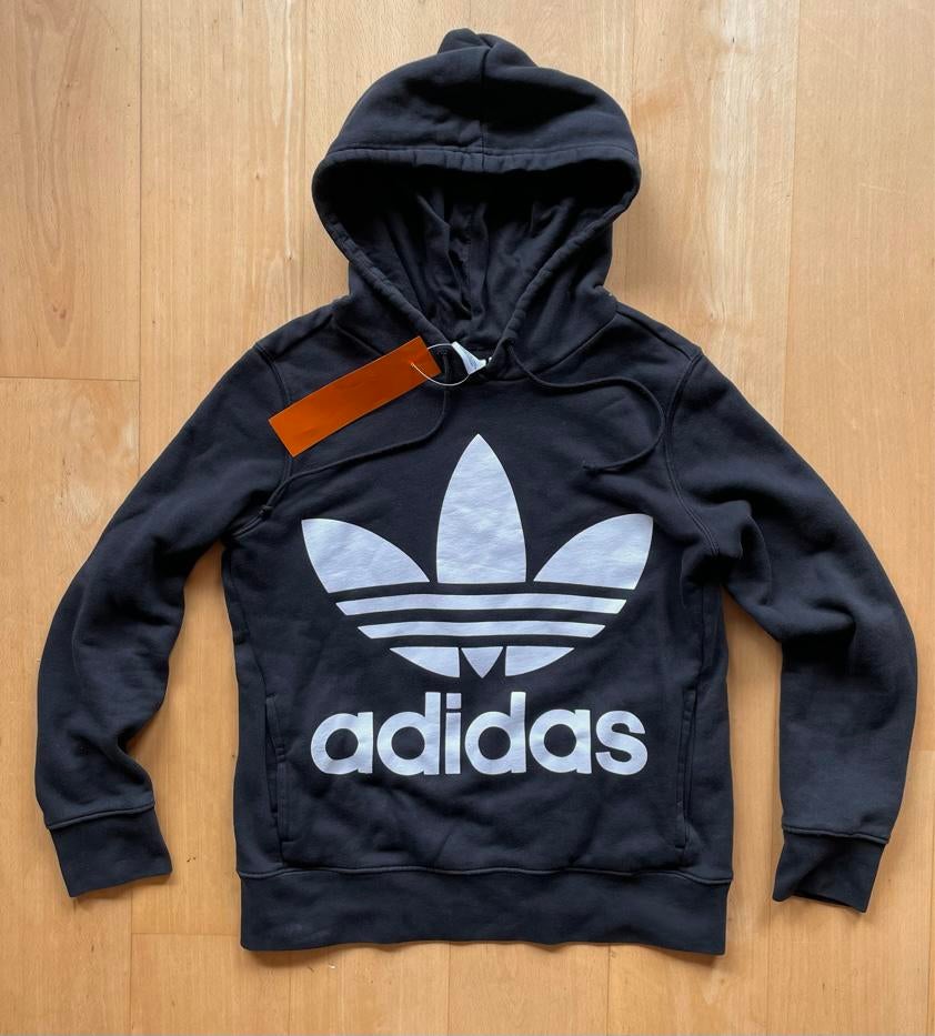 Adidas vintage hoodie / trui met capuchon groot logo XS, Kleding | Heren, Truien en Vesten, Ophalen of Verzenden, Zo goed als nieuw