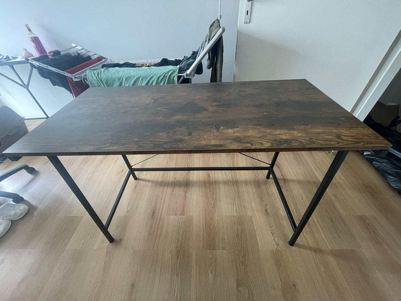 Smoked oak desk table - 1.10x77x50cm, Hout, Secretaire, Ophalen of Verzenden, Overige merken