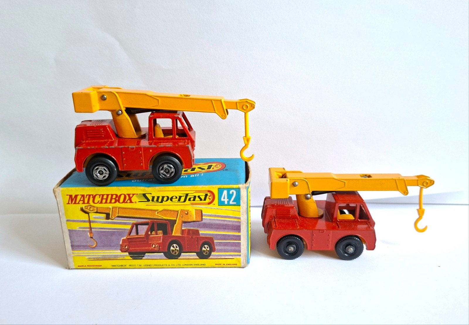 Matchbox superfast 42 iron fairy crane, Ophalen of Verzenden, Auto