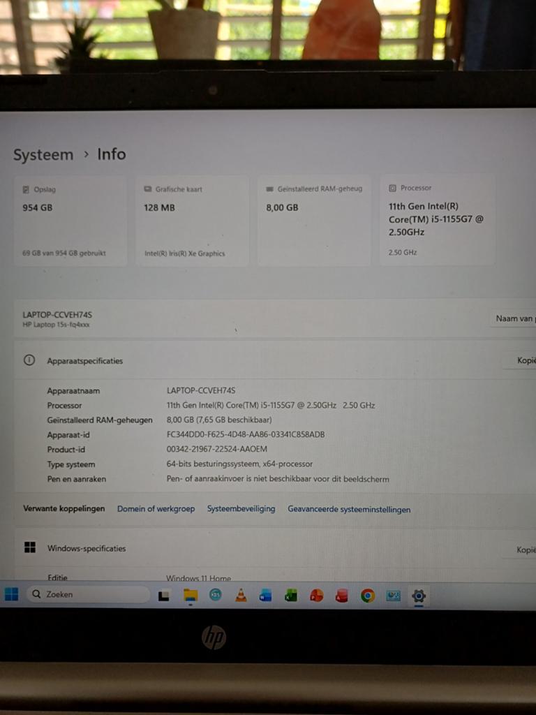 HP 15s-fq4970nd. Zgan, Ophalen of Verzenden, Zo goed als nieuw, 15 inch