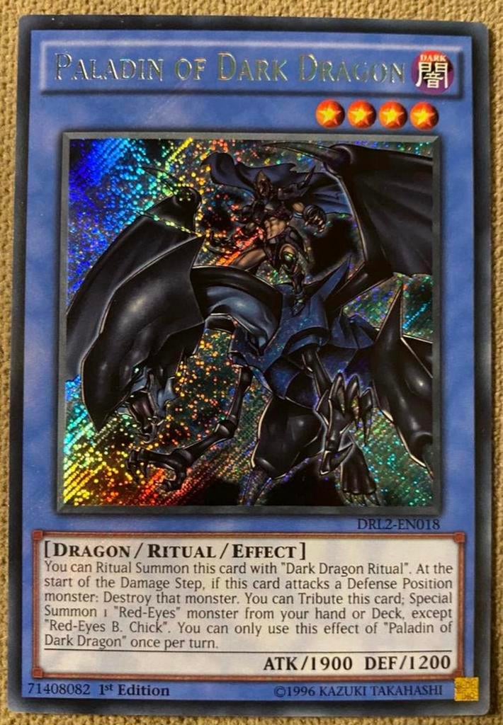 Yu-Gi-Oh! Paladin of Dark Dragon DRL2 1st Edition !, Hobby en Vrije tijd, Verzamelkaartspellen | Yu-gi-Oh!, Ophalen of Verzenden