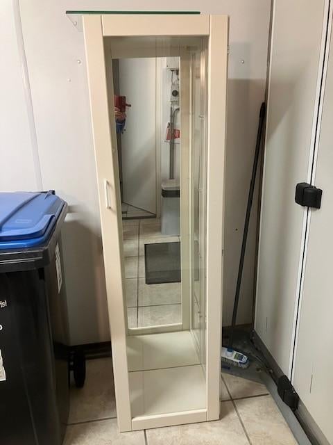 Vitrinekast, Ophalen, Minder dan 50 cm, Gebruikt, 150 tot 200 cm