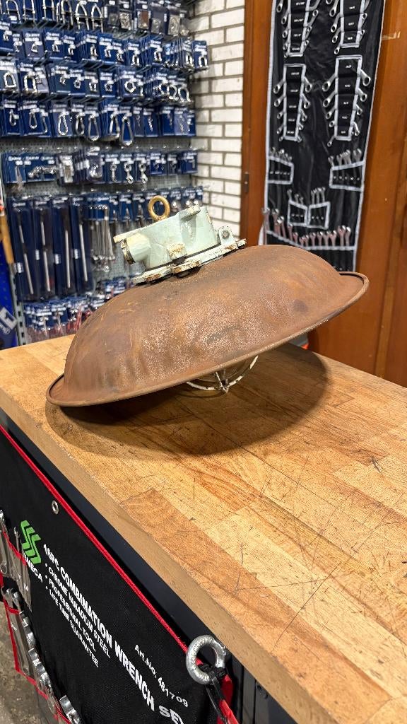 Hanglamp Vintage, Ophalen of Verzenden, Zo goed als nieuw, Industrieel, Minder dan 50 cm