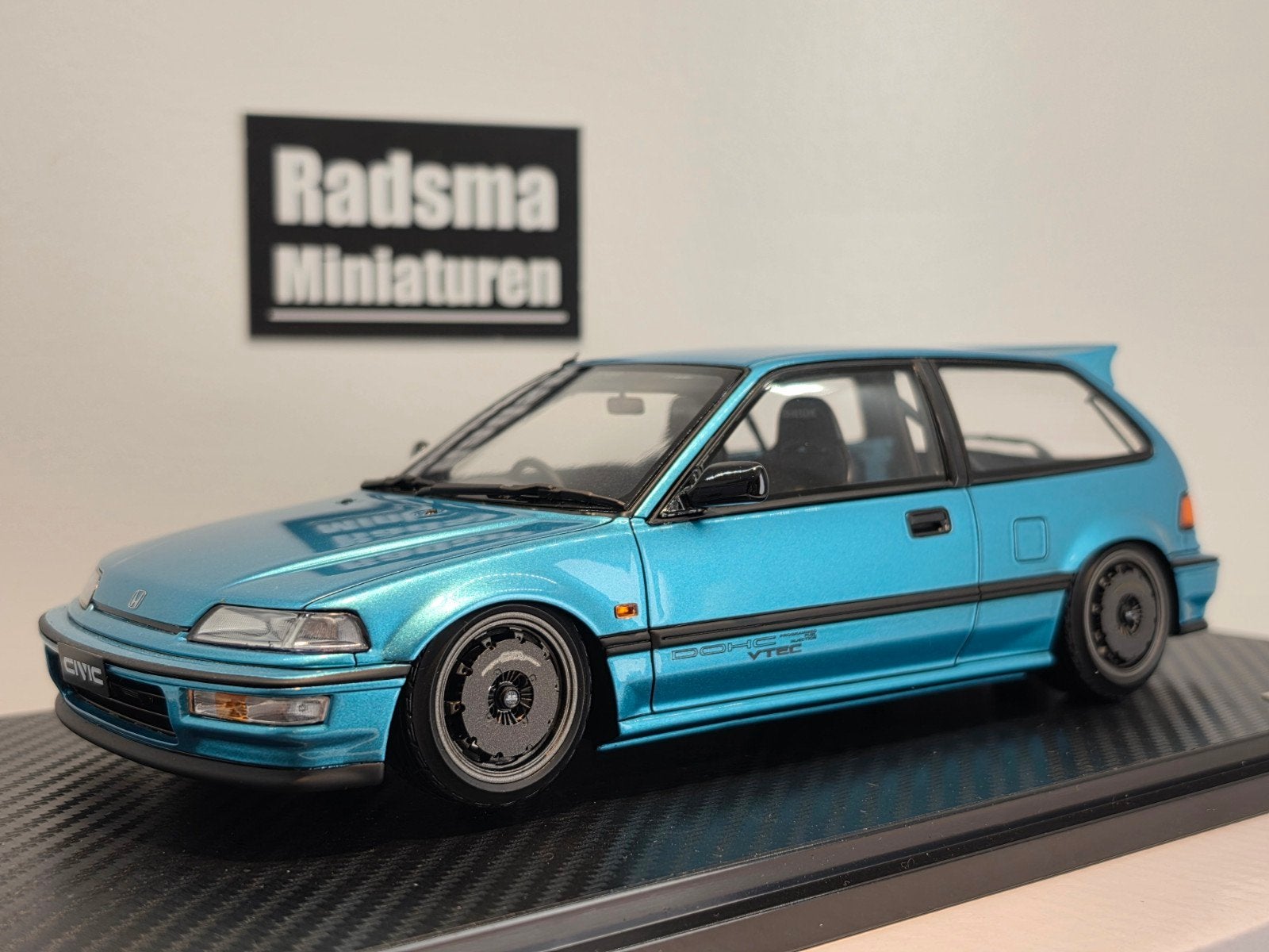 Honda Civic EF9 Metallic Green - 1:18 Ignition Models, Ignition Models, Auto, Ophalen of Verzenden, Zo goed als nieuw