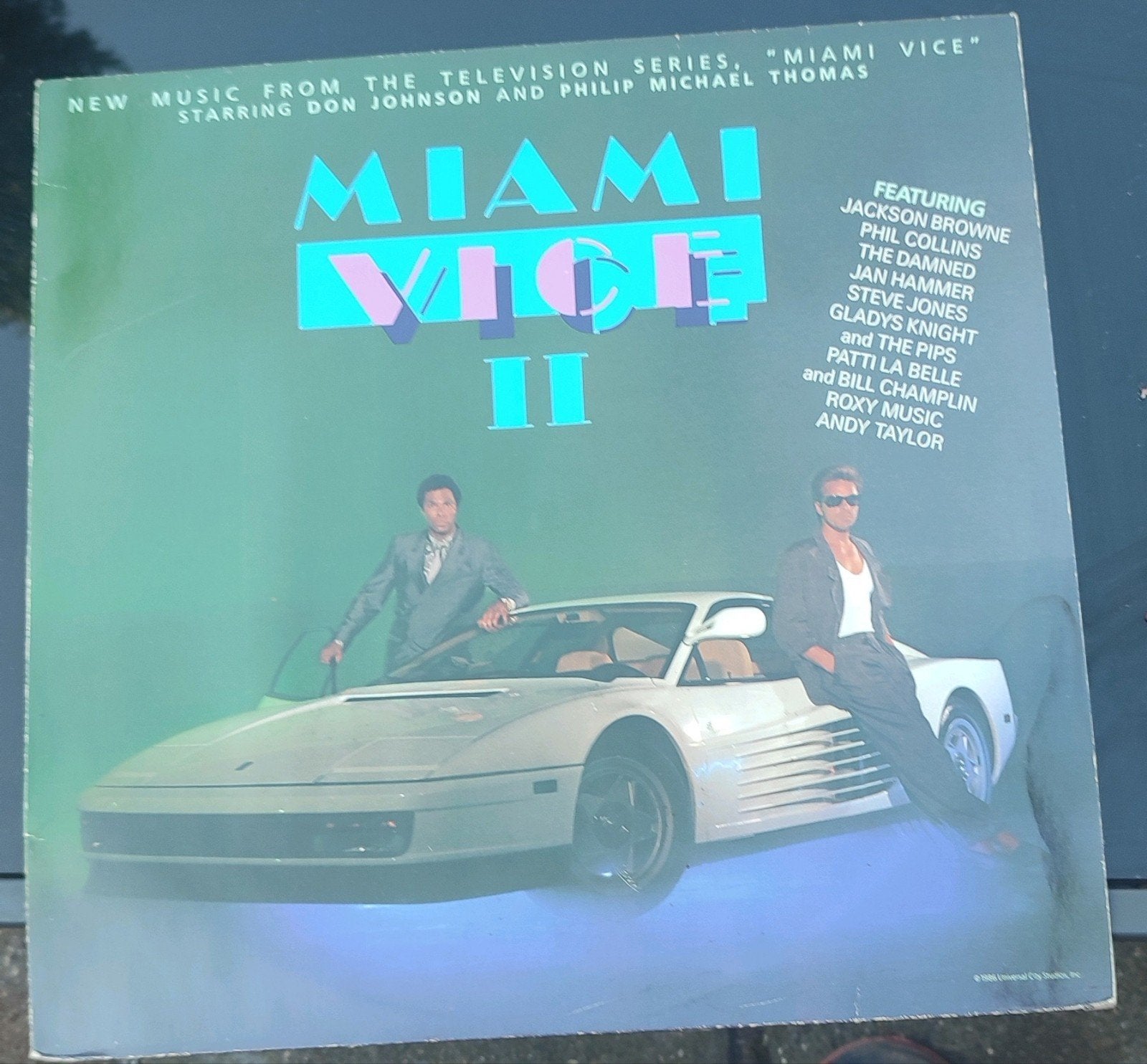 Miami Vice II Soundtrack LP - Originele Persing, Cd's en Dvd's, Vinyl | Filmmuziek en Soundtracks, LP, Gebruikt, Tv-soundtrack