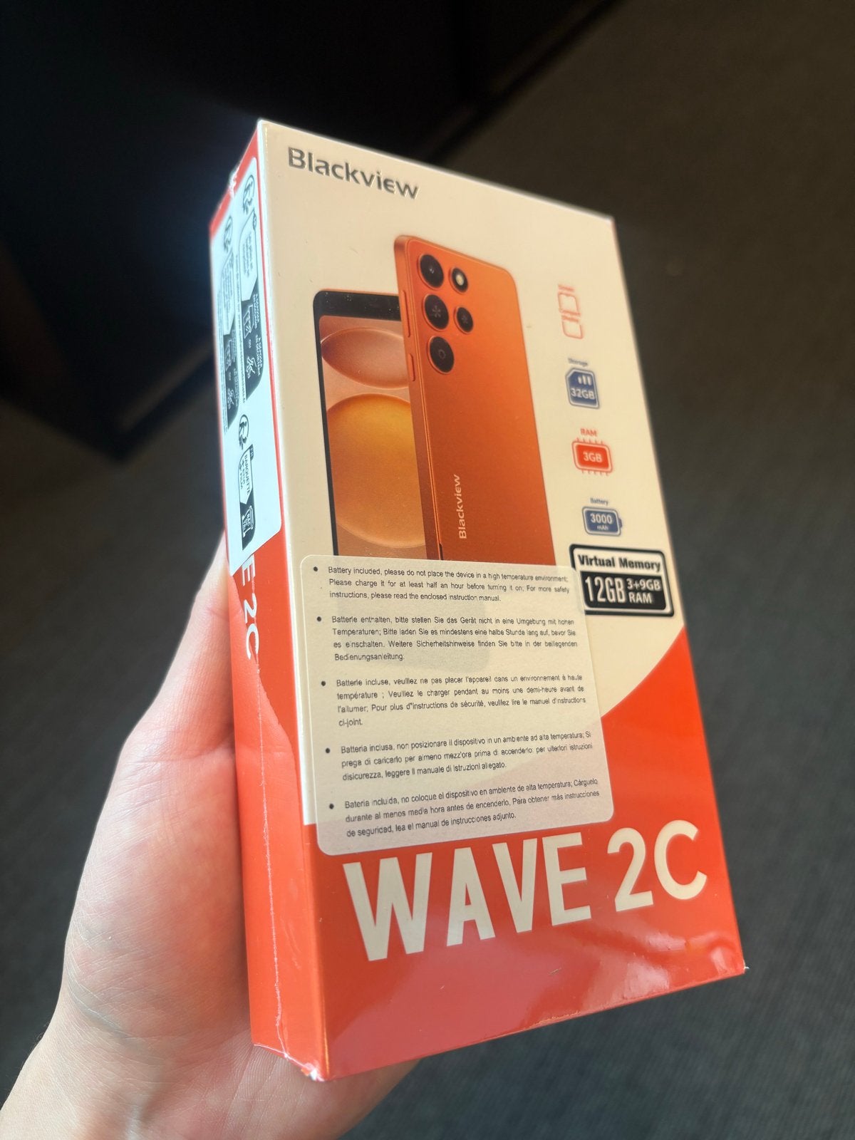 Blackview WAVE 2C Smartphone - 5 Inch - 32GB ROM - Oranje, Telecommunicatie, Mobiele telefoons | Overige merken, Ophalen of Verzenden