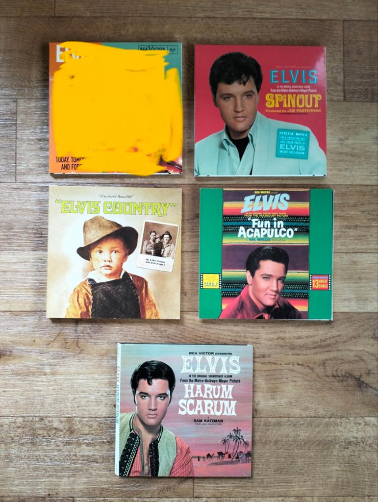 4 x Elvis Presley FTD cd's in 7inch gatefold met boekje, Ophalen of Verzenden, Zo goed als nieuw, Overige formaten