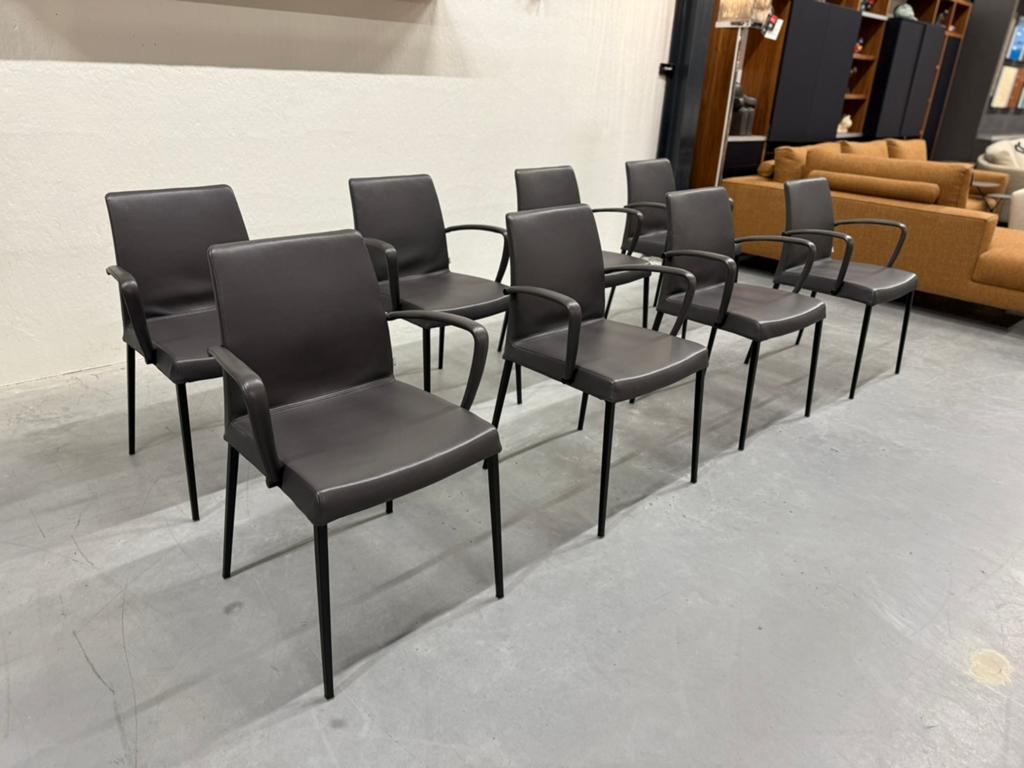 8 Nieuwstaat Jori Perla Eetkamerstoel leer design stoel, Jori, Nieuw, Leer, Ophalen of Verzenden