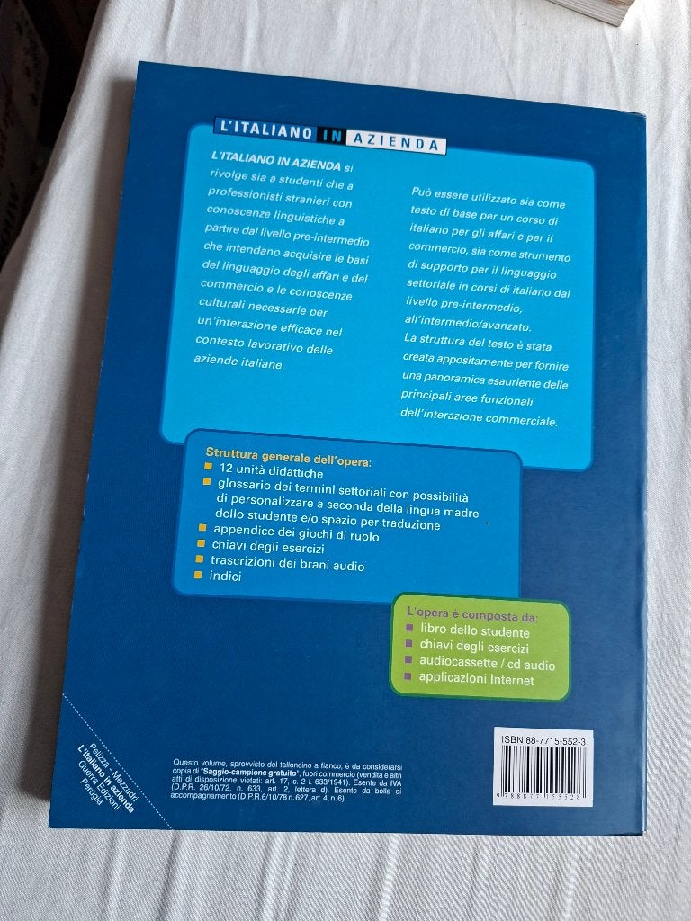 L'italiano in Azienda, Boeken, Ophalen of Verzenden, Alpha, HBO