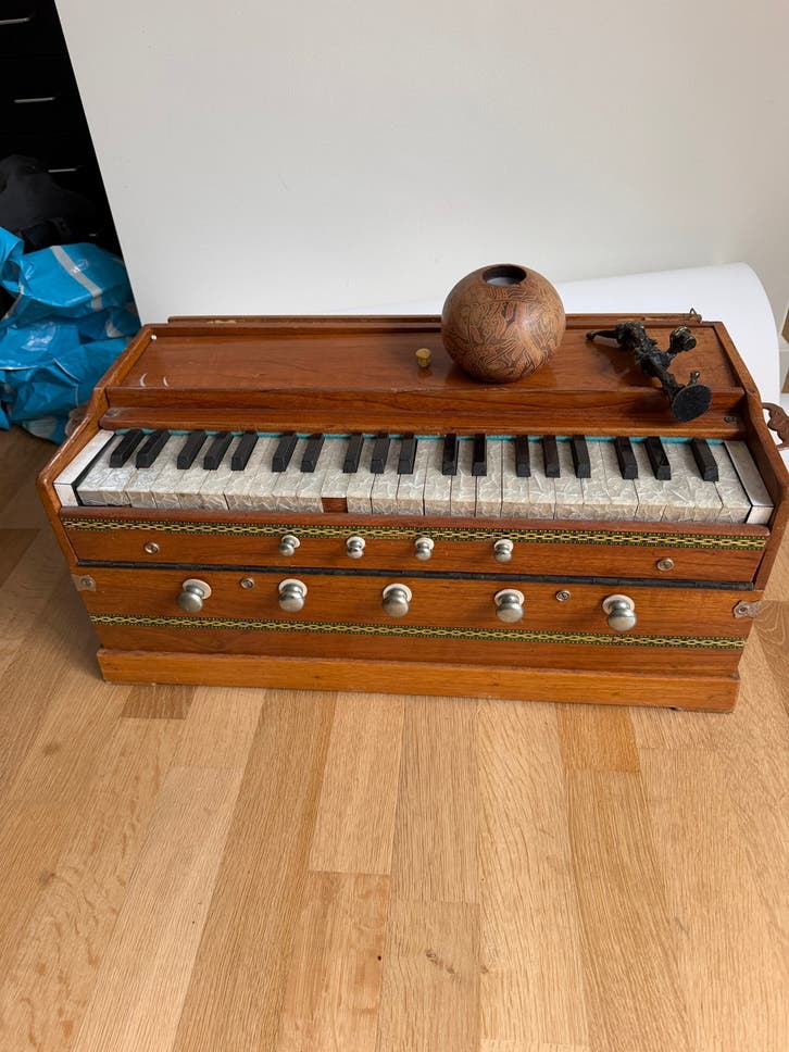 Indiaas Harmonium om te restaureren
