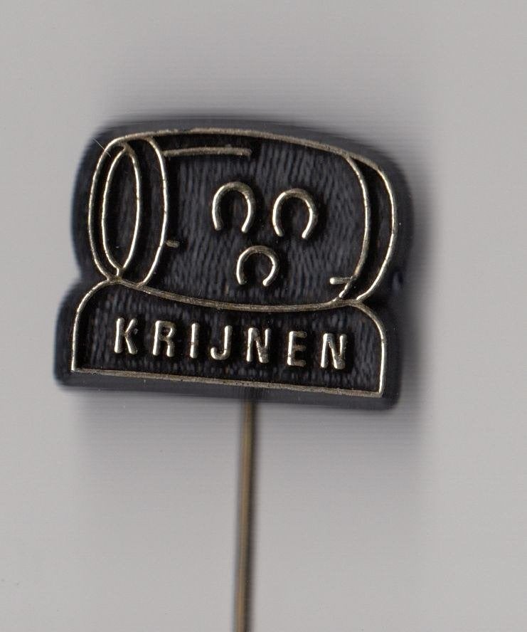 Krijnen Bier Breda 3 Hoefijzers speldje, Gebruikt, Niet vindbaar, Niet vindbaar, Speldje of Pin