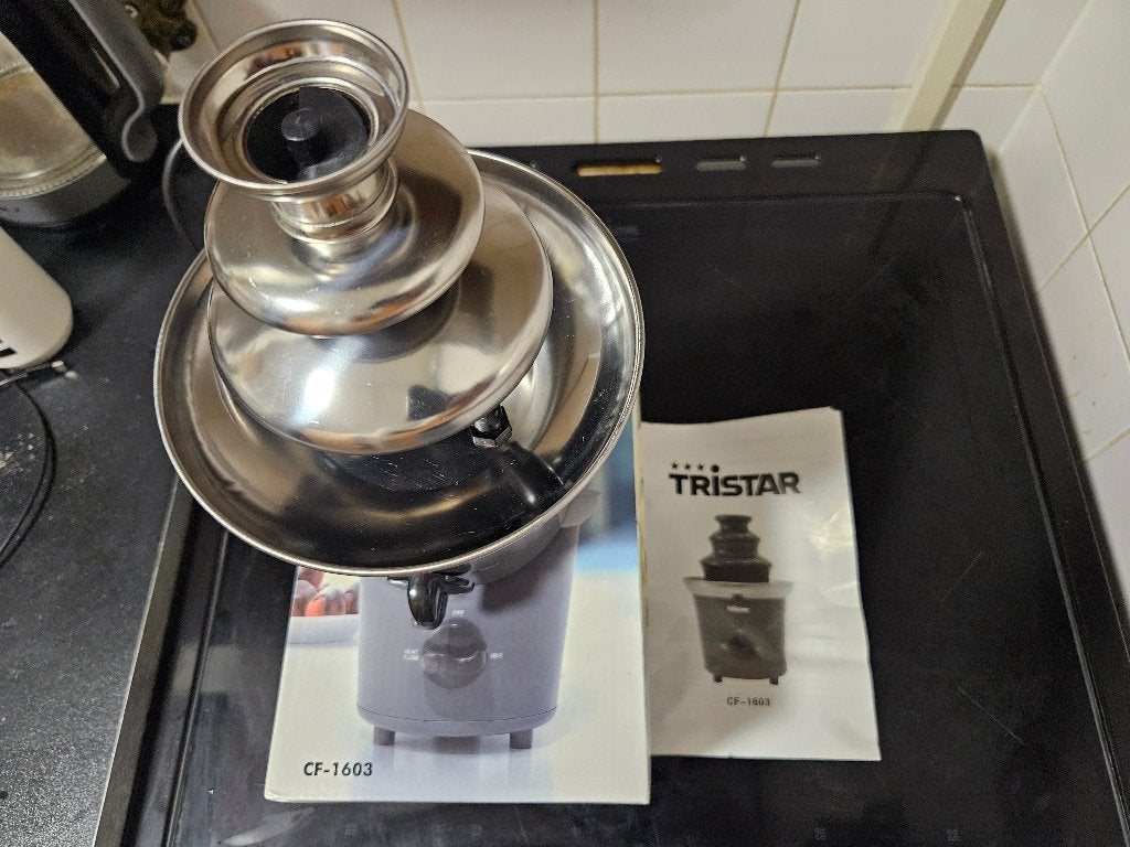 Mini chocoladefontein Tristar – bijna nieuw, Ophalen, Zo goed als nieuw, Elektrisch, Fondueset