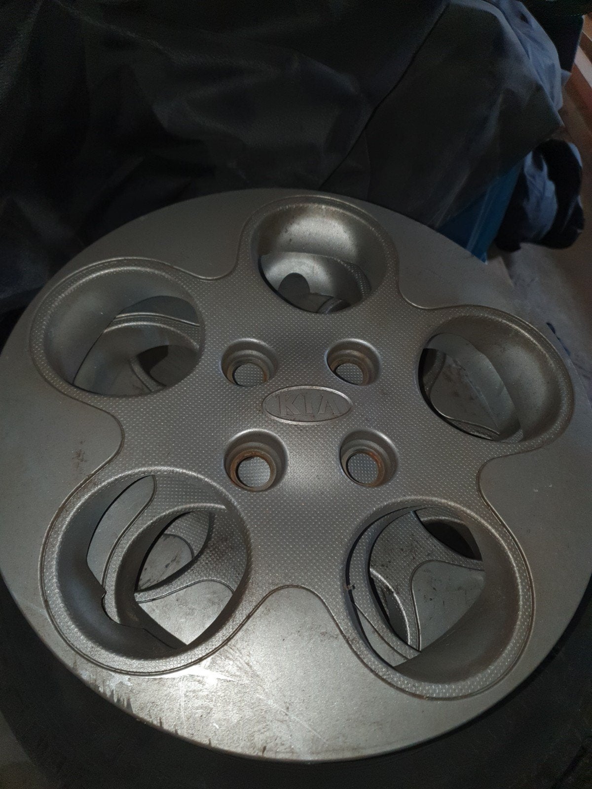 Set stalen velgen inclusief wieldoppen Kia Picanto 2009, Ophalen, Gebruikt