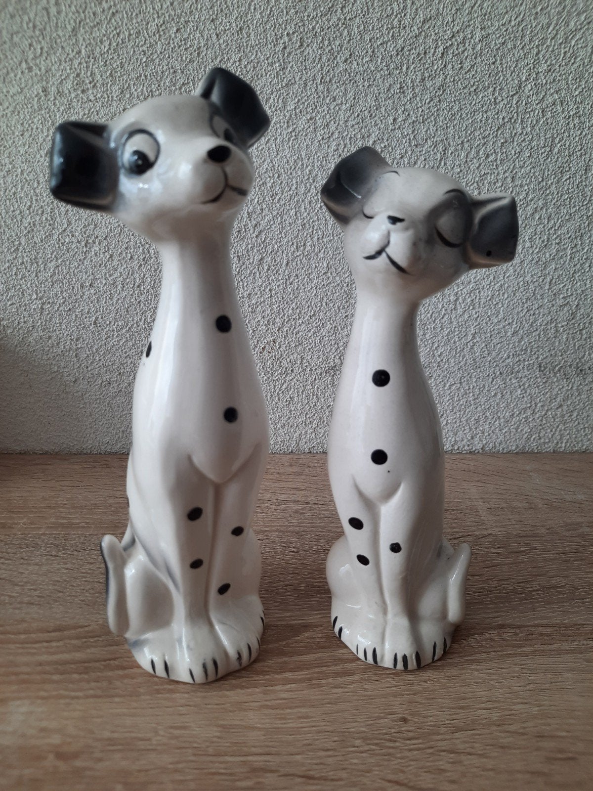 Set van 2 Dalmatiër hondenbeeldjes, Ophalen of Verzenden, Gebruikt, Dier