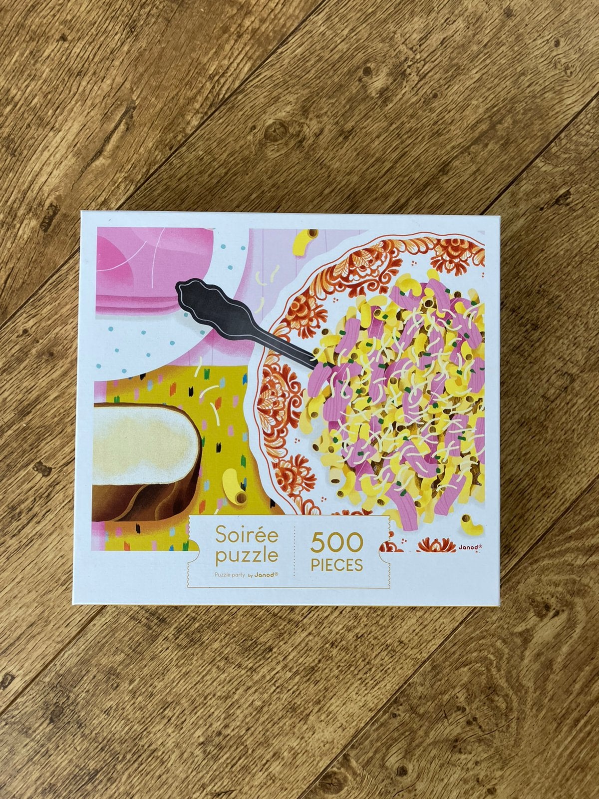 Puzzel 500 stukjes pasta bord, Ophalen of Verzenden, 500 t/m 1500 stukjes, Zo goed als nieuw