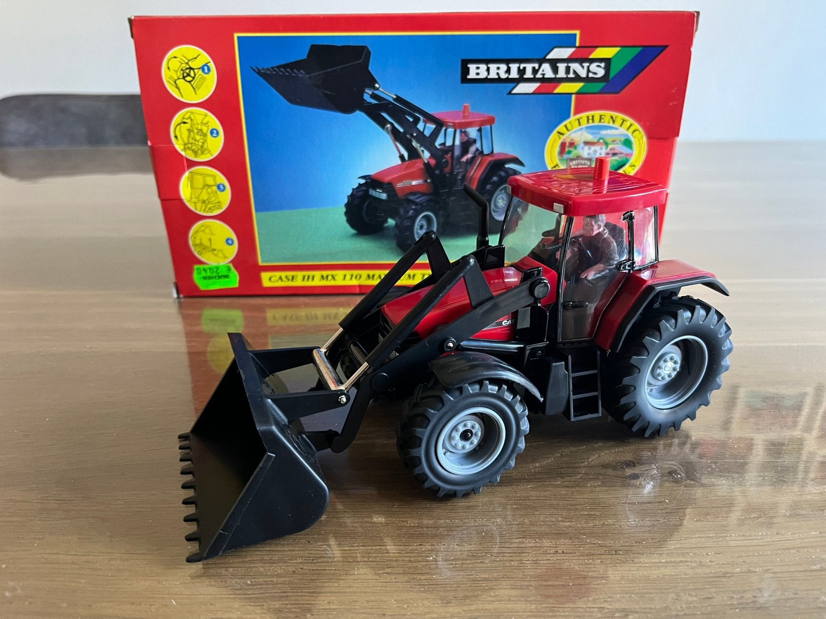 Case International MX 110 tractor met voorlader Britains, Ophalen of Verzenden, Nieuw, Tractor of Landbouw, Britains