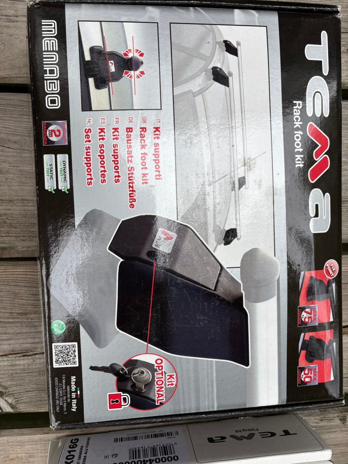 TEMA Rack foot kit en MENABO fixing kit, Ophalen, Nieuw