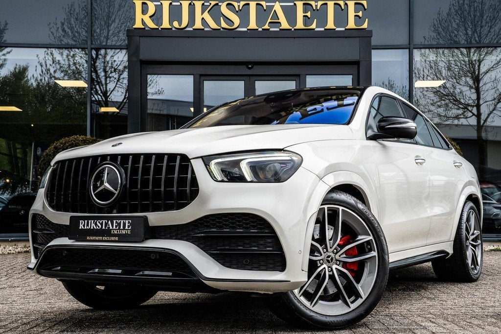 Mercedes GLE-klasse 350 e Coupé 4MATIC AMG|PANO|BURMESTER, Auto's, Mercedes-Benz, Bedrijf, Te koop, GLE Coupé, 360° camera, 4x4