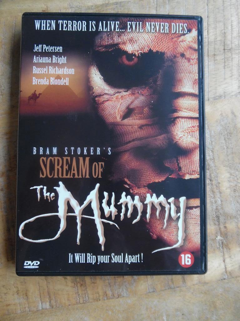HORROR GRIEZEL THRILLER - SCREAM OF THE MUMMY -JEFF PETERSEN, Cd's en Dvd's, Vanaf 16 jaar, Ophalen of Verzenden, Zo goed als nieuw