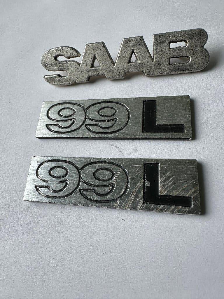 3 x Embleem SAAB 99L emblemen. Auto reclame., Verzamelen, Ophalen of Verzenden, Gebruikt, Gebruiksvoorwerp