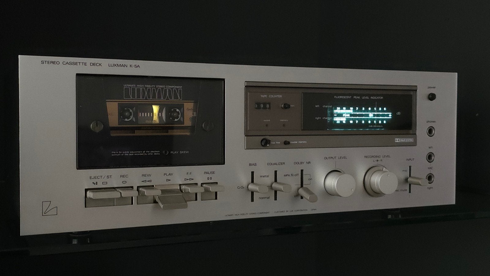 Luxman K-5A serviced, originele verpakking en handleidingen, Audio, Tv en Foto, Ophalen of Verzenden, Enkel, Overige merken