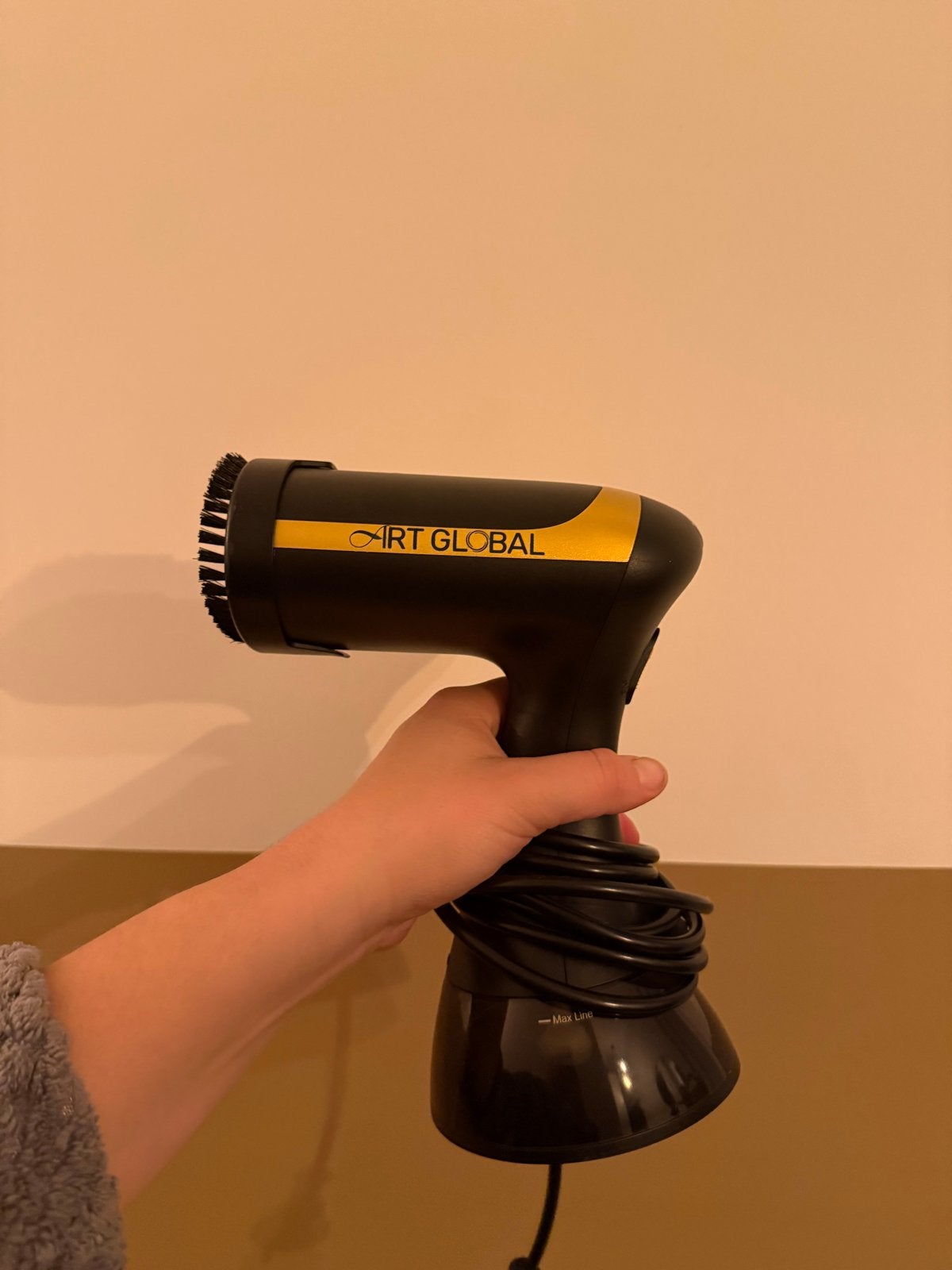 ART GLOBAL Kledingstomer Handheld Zwart/Goud, Ophalen of Verzenden, Zo goed als nieuw, Kledingstomer
