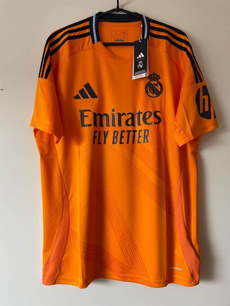 Real Madrid Adidas 24/25 Away Voetbalshirt Nieuw Maat L, Maat 52/54 (L), Nieuw, Oranje, Ophalen of Verzenden