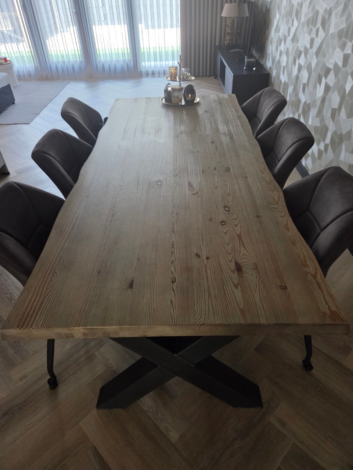 kast en grote tafel met kleine, Ophalen, Rechthoekig, 200 cm of meer, 50 tot 100 cm