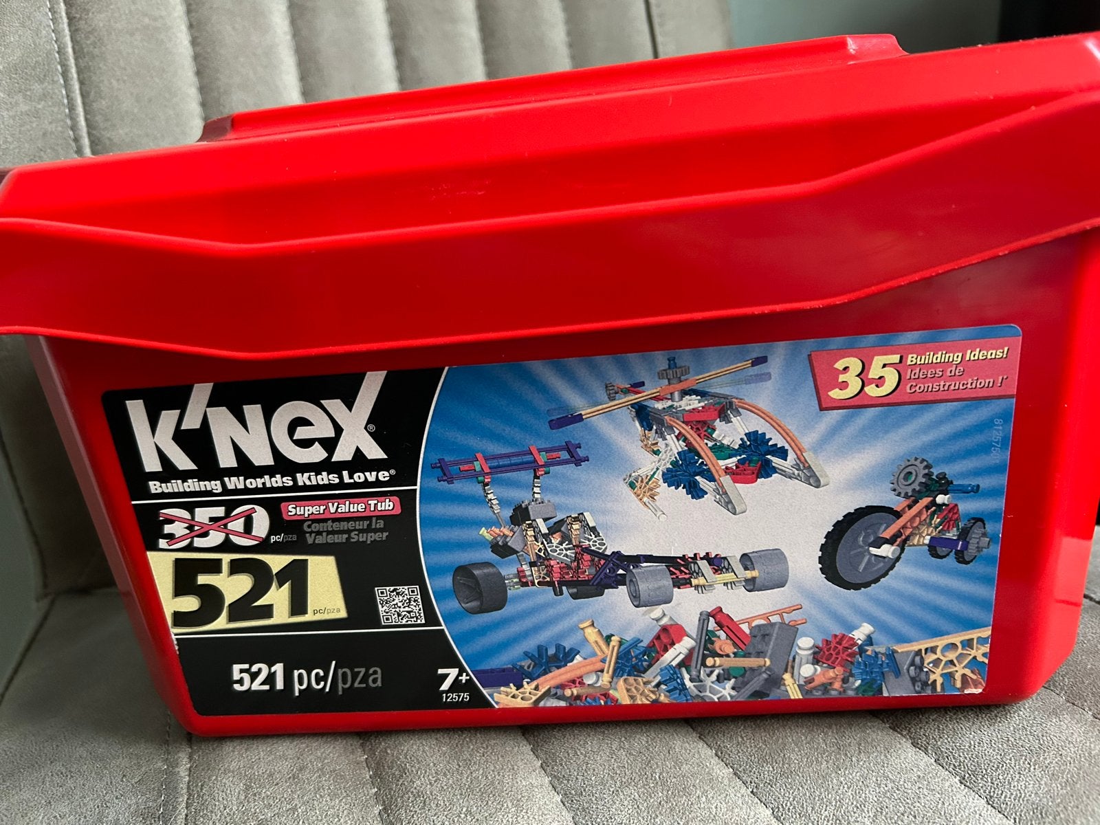 K'nex Super Value Tub 521 stuks - vanaf 7 jaar, Ophalen, Zo goed als nieuw, K'nex