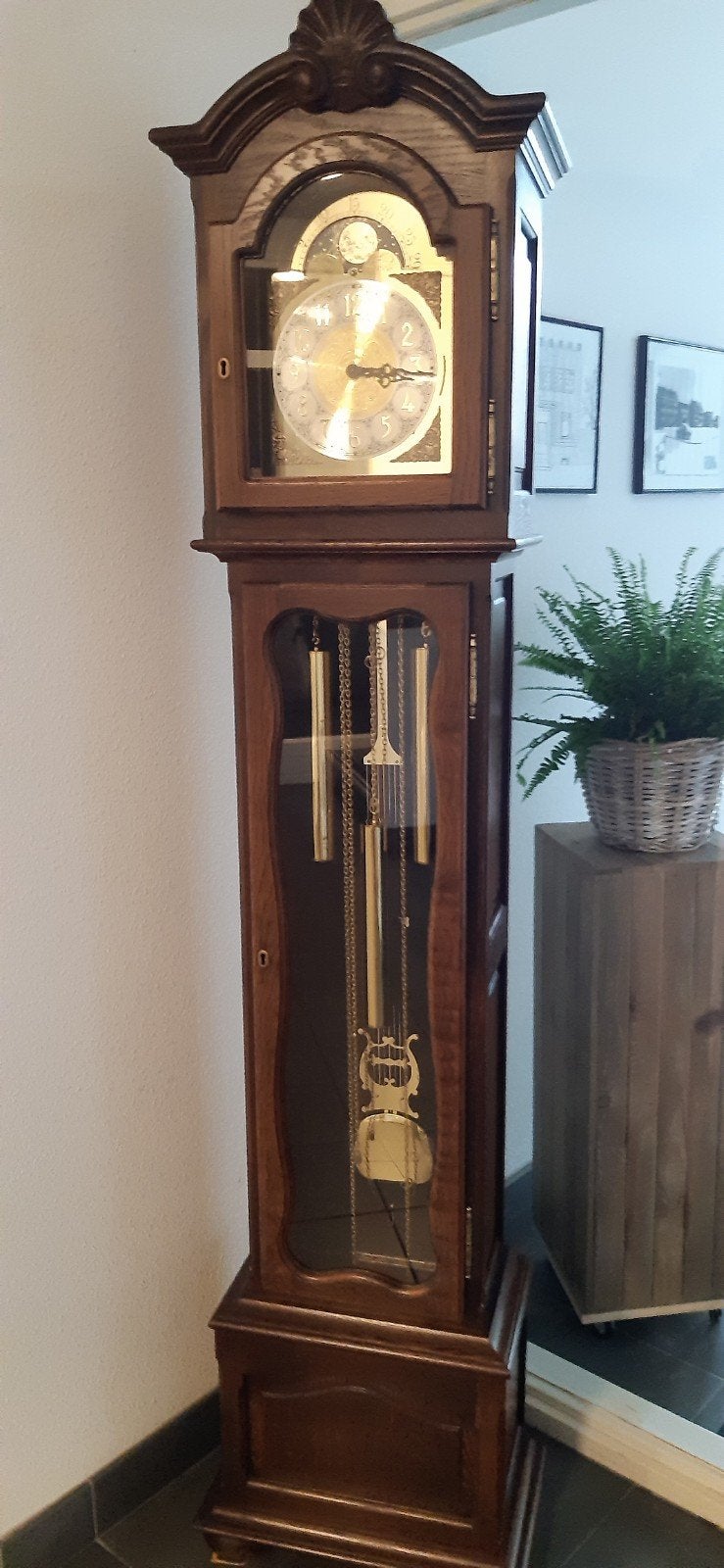 prachtige staande klok, Ophalen
